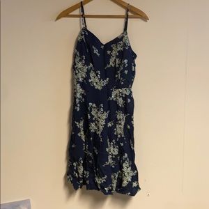 Blue and yellow dress